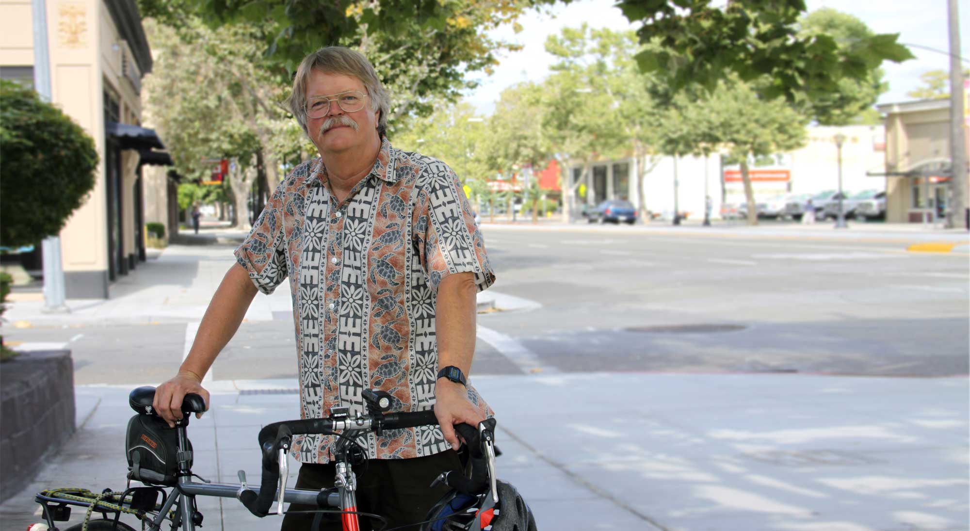 Larry and his bike