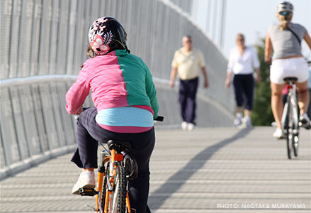 Bicycle-pedestrian bridge