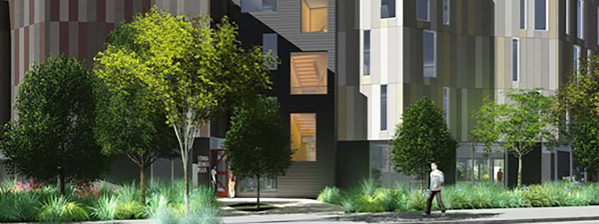 Edwina Benner Plaza Apartments rendering