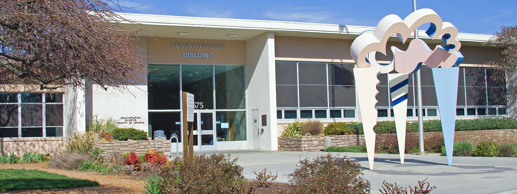 The current Sonoma County Civic Center at 575 Administration Way.