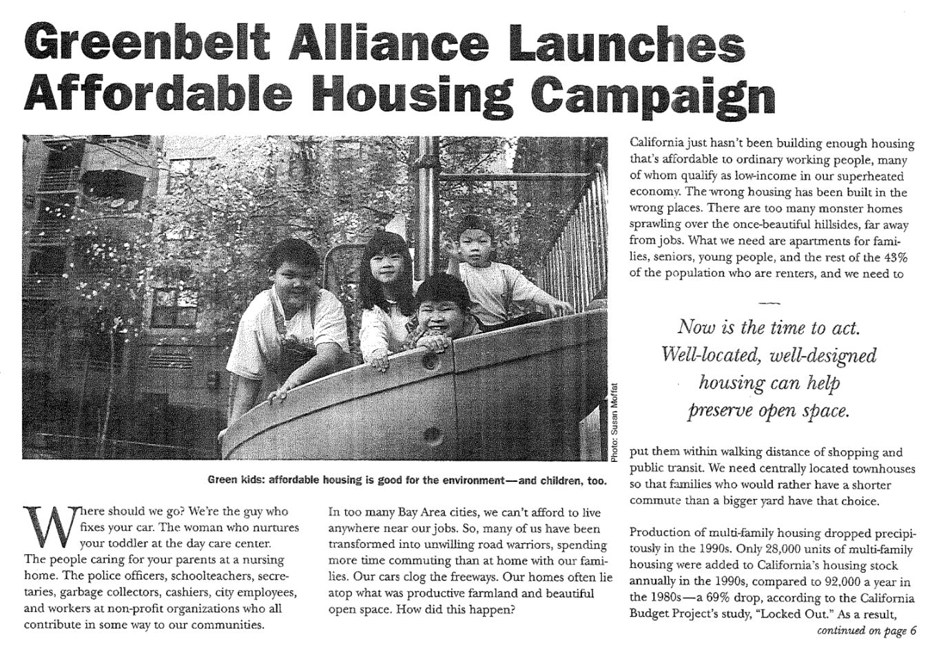 Growing Sustainably Housing Advocacy Through the Decades Greenbelt